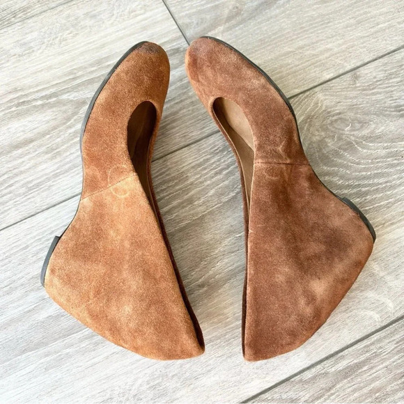 Franco  Sarto Brown Suede Leather Wedges - Picture 5 of 13